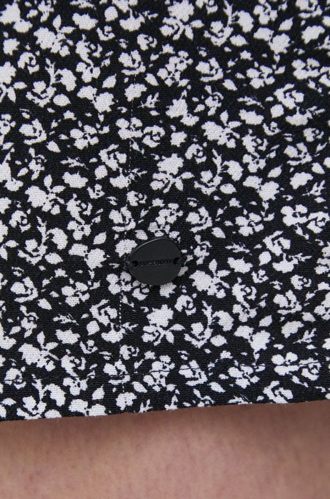 Сукня Superdry колір чорний mini пряма (1792308) фото 5