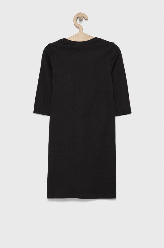 Дитяча бавовняна сукня Guess колір чорний mini пряма (1538028) фото 2