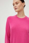Светр з кашеміру Samsoe Samsoe колір рожевий легкий