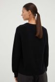 Светр з кашеміру Samsoe Samsoe колір чорний легкий