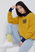 Светр HUF жіночий колір жовтий легкий півгольф