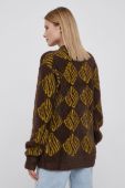 Светр HUF жіночий колір коричневий