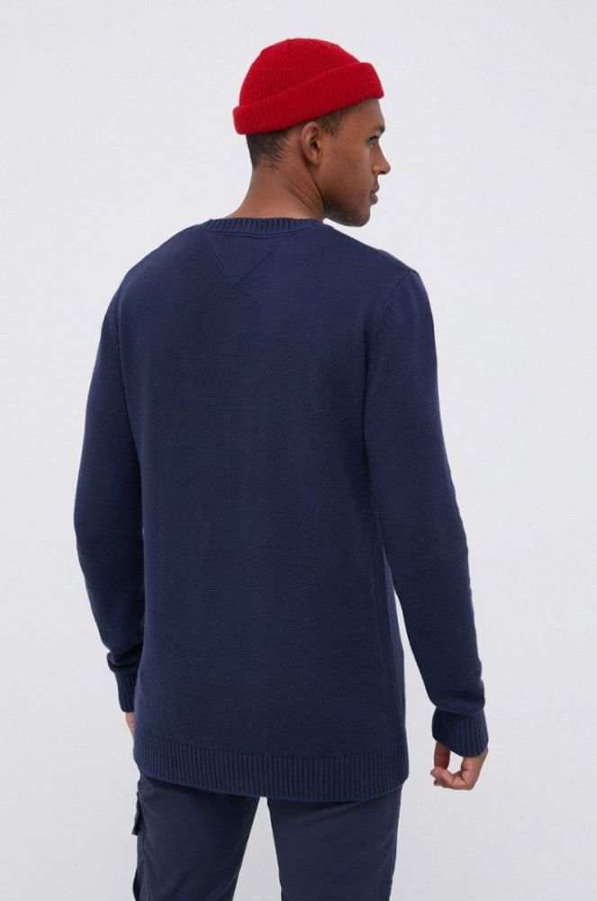 Бавовняний светер Tommy Jeans чоловічий колір синій (1770519) фото 3