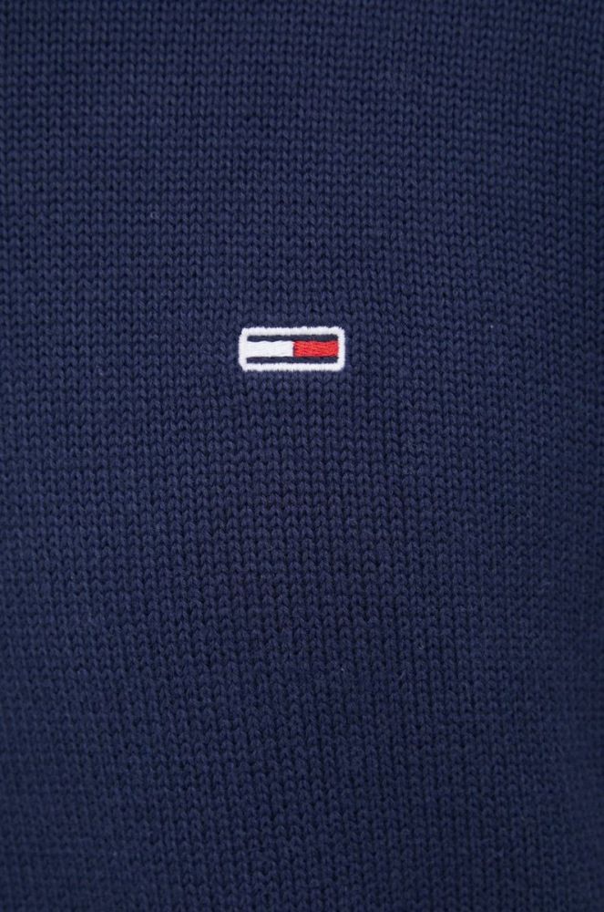 Бавовняний светер Tommy Jeans чоловічий колір синій (1770519) фото 5