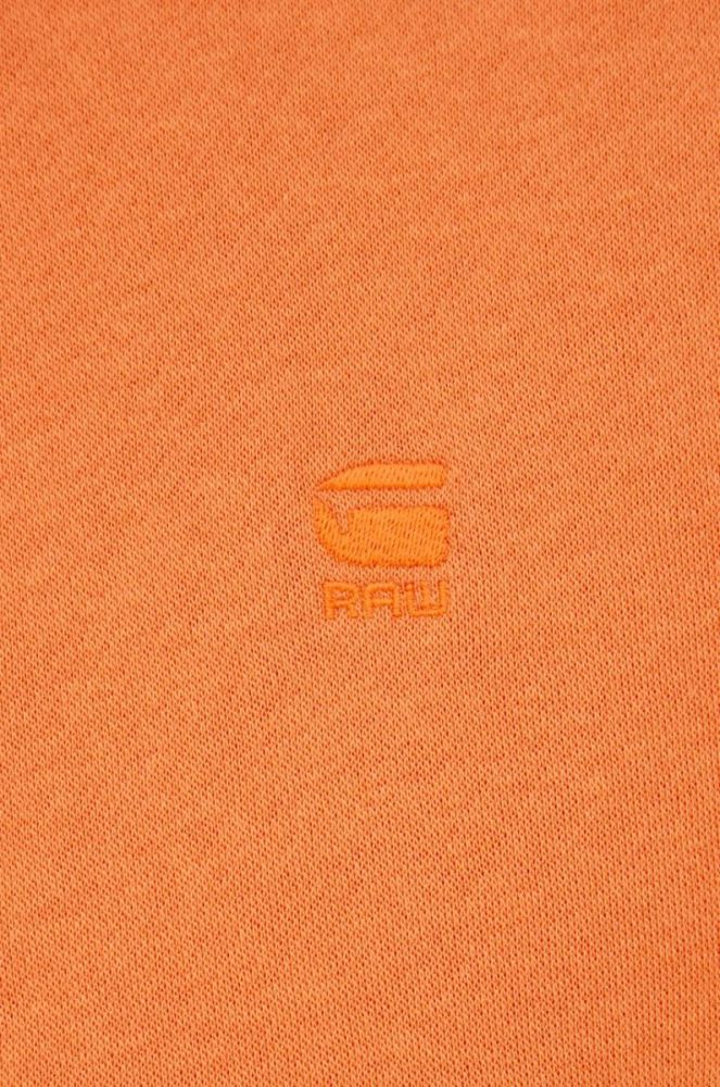 Кофта G-Star Raw чоловіча колір помаранчевий однотонна (2354886) фото 5