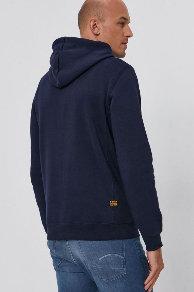Кофта G-Star Raw чоловіча колір синій однотонна (1653377) фото 3