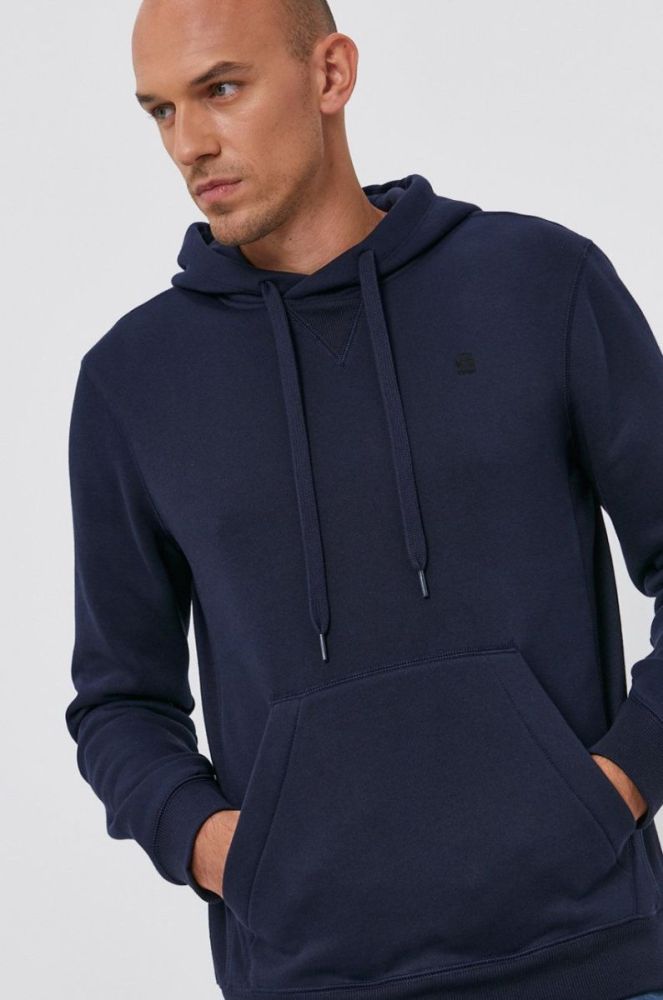 Кофта G-Star Raw чоловіча колір синій однотонна (1653377) фото 4