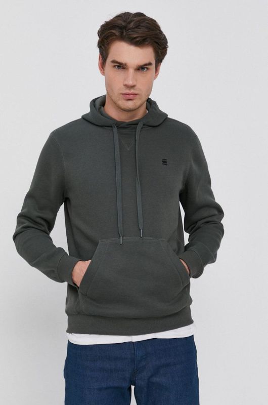 Кофта G-Star Raw чоловіча колір сірий однотонна (1653383)