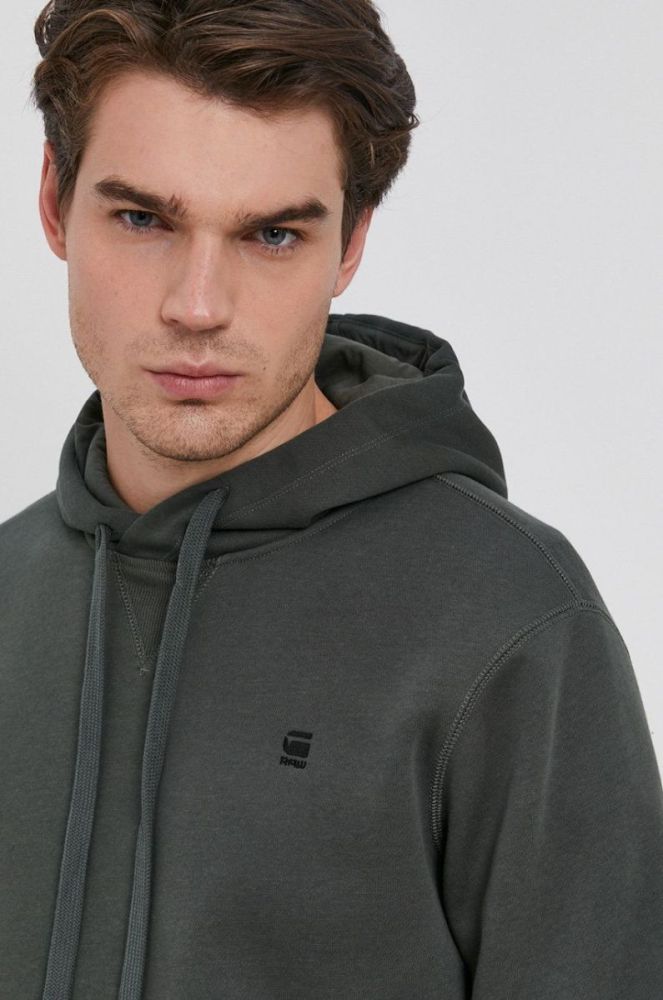 Кофта G-Star Raw чоловіча колір сірий однотонна (1653383) фото 4