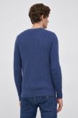 Светр з домішкою вовни Sisley чоловічий колір синій легкий (1838480)
