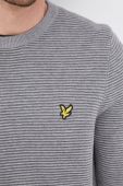 Бавовняний светер Lyle & Scott чоловічий колір сірий легкий