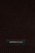 Вовняний светр Superdry чоловічий колір коричневий легкий