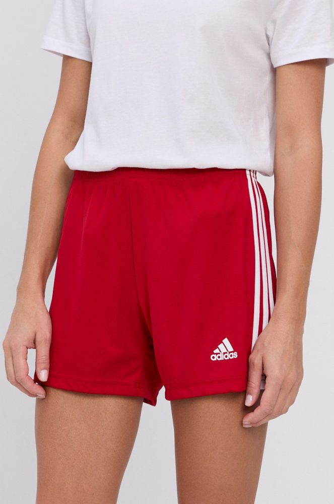 Шорти adidas Performance GN5783 жіночі колір червоний гладкі