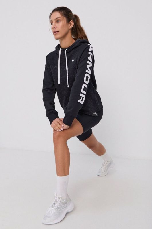 Шорти для тренувань Under Armour 1360939 жіночі колір чорний однотонні висока посадка 1360939-698 фото 2