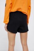 Бавовняні шорти P.E Nation жіночі колір чорний гладкі висока посадка