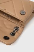 Шкіряна сумочка Kurt Geiger London колір бежевий (1723751)