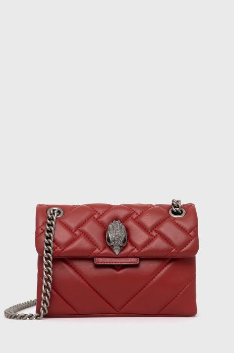 Шкіряна сумочка Kurt Geiger London колір червоний