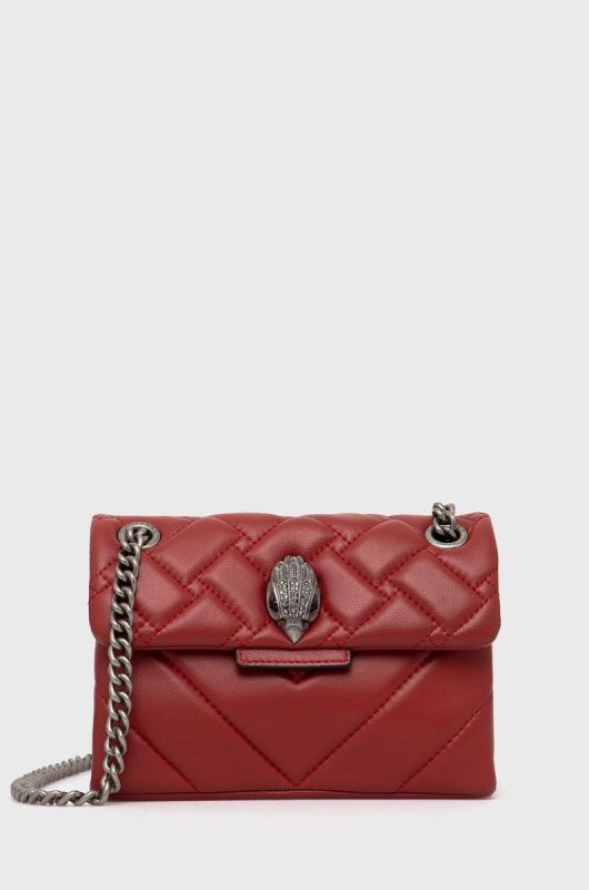 Шкіряна сумочка Kurt Geiger London колір червоний