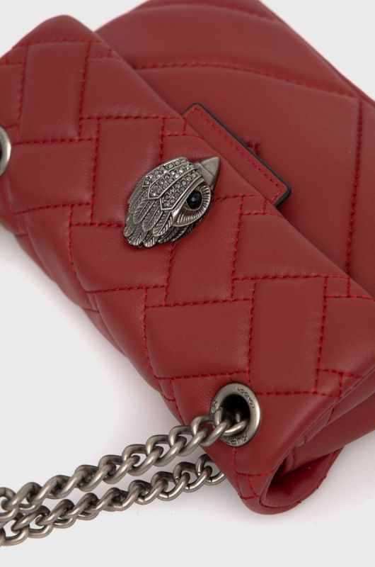 Шкіряна сумочка Kurt Geiger London колір червоний фото 2