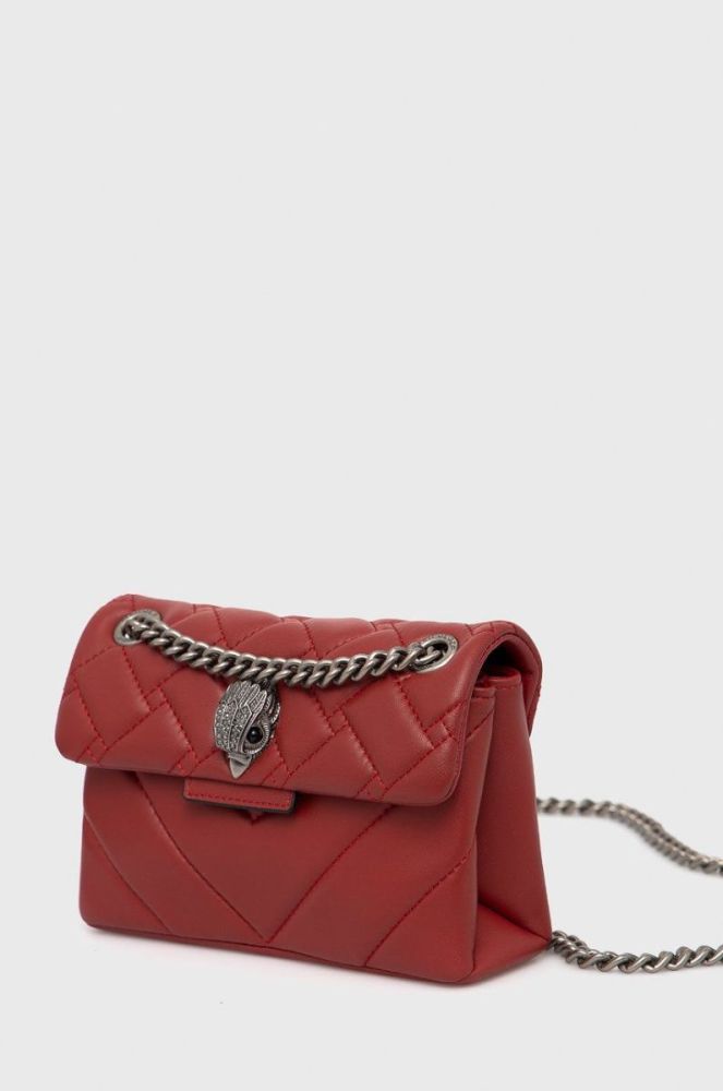 Шкіряна сумочка Kurt Geiger London колір червоний фото 4