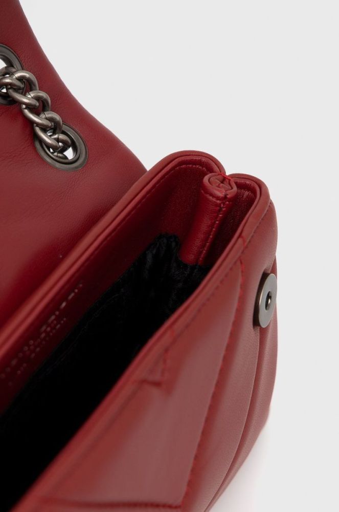 Шкіряна сумочка Kurt Geiger London колір червоний фото 5