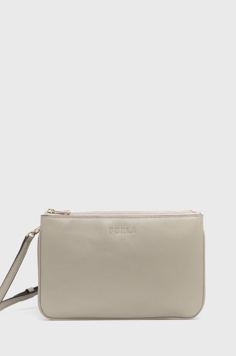 Шкіряна сумочка Furla Miastella колір сірий (1734561)