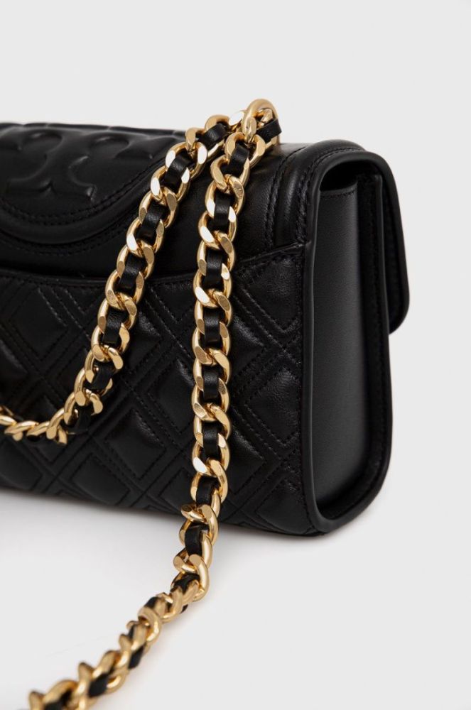 Шкіряна сумочка Tory Burch колір чорний (1913845) фото 4