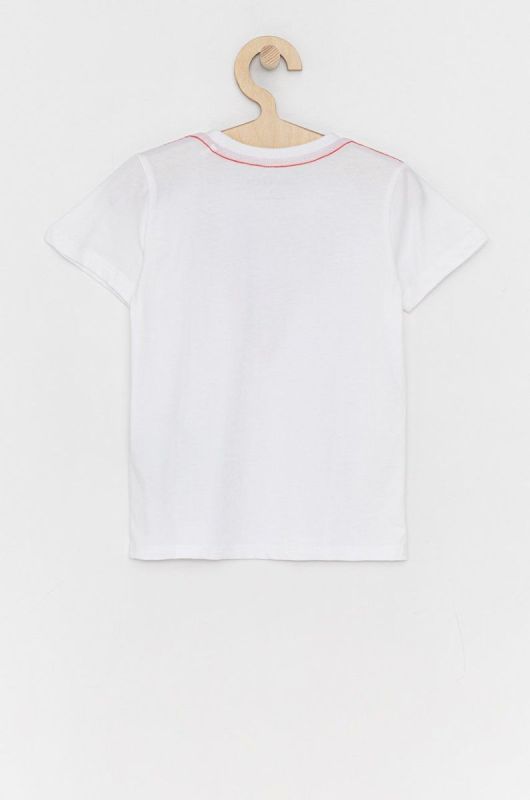 Дитяча футболка Guess колір білий меланж (1534955) фото 2