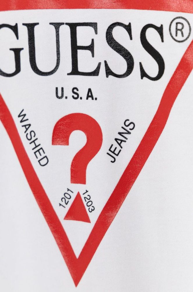 Дитяча футболка Guess колір білий меланж (1534955) фото 3