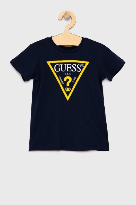 Дитяча футболка Guess колір синій меланж (1534930)