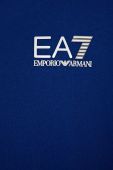 Дитяча бавовняна футболка EA7 Emporio Armani колір синій з принтом (1523253)