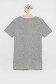 Дитяча футболка United Colors of Benetton колір сірий гладкий