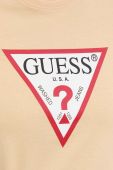 Бавовняна футболка Guess колір бежевий (2847146)