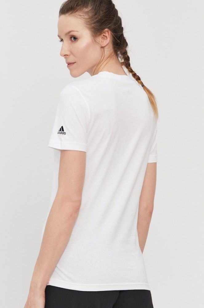 Футболка adidas жіноча колір білий (1446379) фото 3