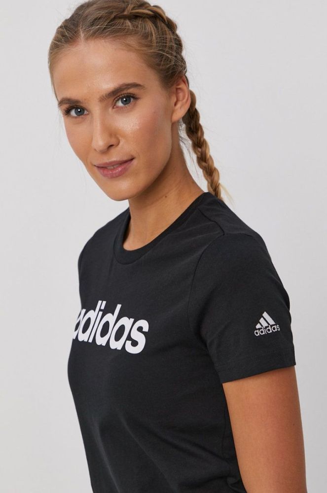 Футболка adidas жіноча колір чорний (1500682) фото 4
