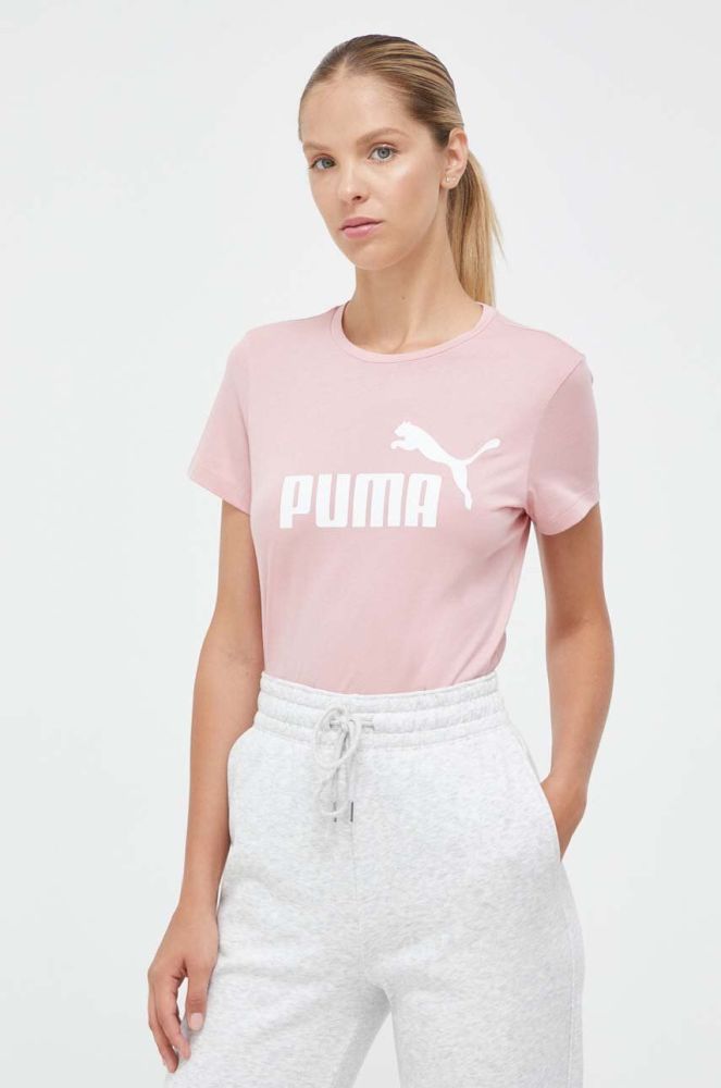 Бавовняна футболка Puma колір рожевий (3448700)