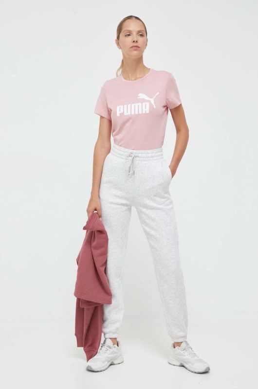 Бавовняна футболка Puma колір рожевий (3448700) фото 2