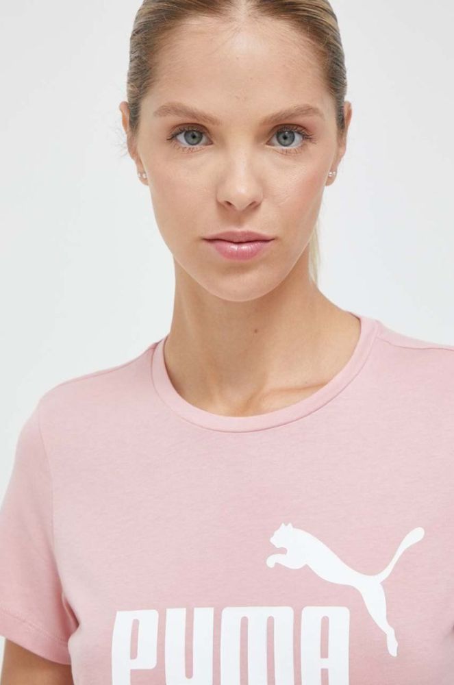 Бавовняна футболка Puma колір рожевий (3448700) фото 4