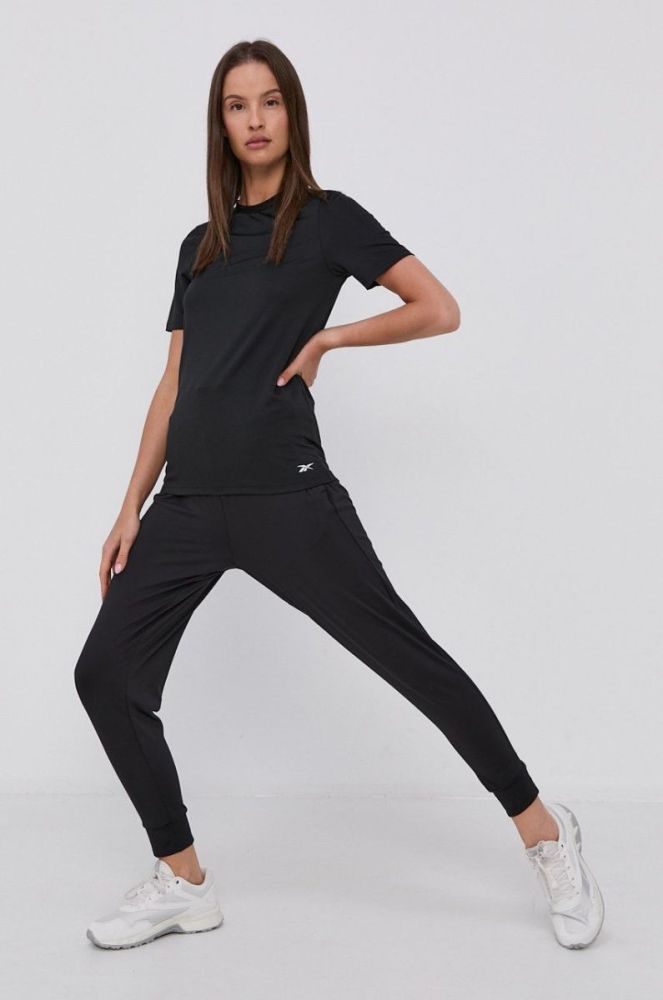 Футболка Reebok GR9526 жіноча колір чорний фото 2