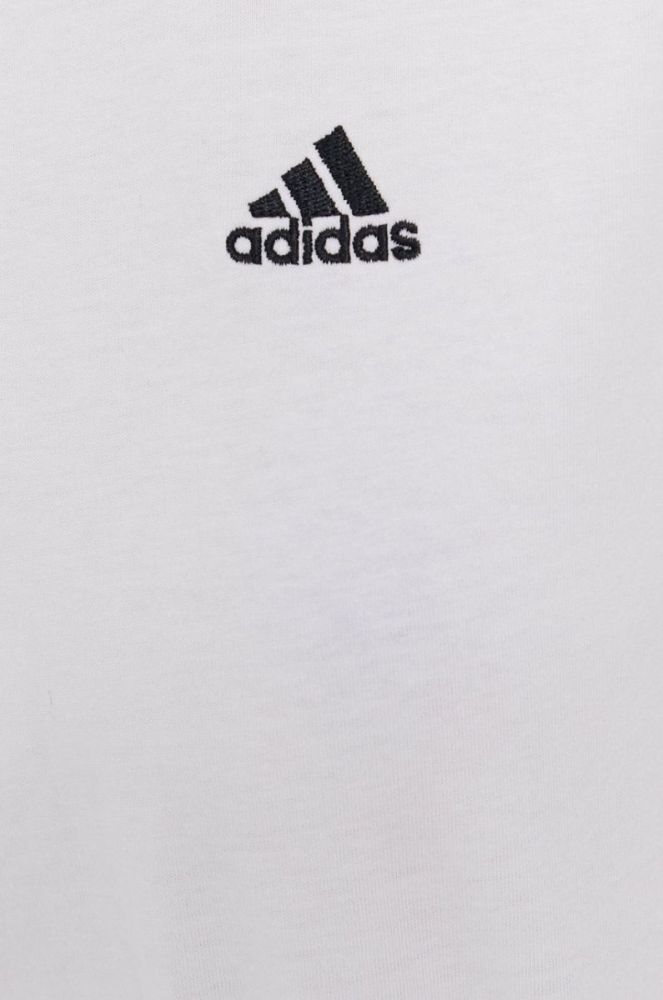 Бавовняна футболка adidas колір білий (1694121) фото 5