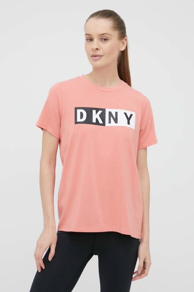Футболка Dkny жіноча колір рожевий