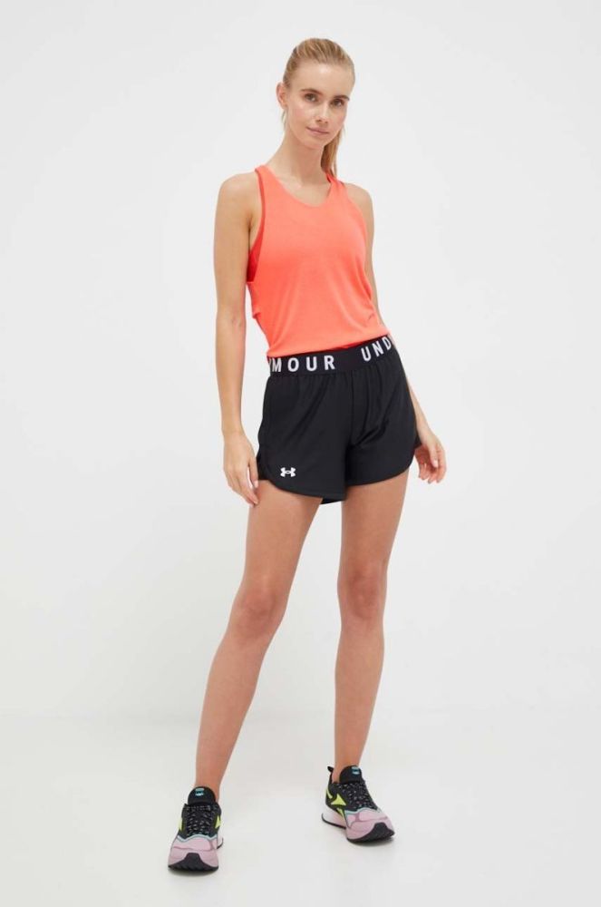 Топ Under Armour жіночий колір червоний оголена спина фото 3