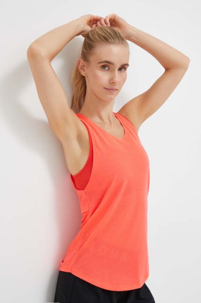 Топ Under Armour жіночий колір червоний оголена спина фото 4