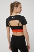 Футболка Puma Title Nine 532499 жіноча колір чорний оголене плече