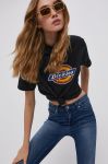 Футболка Dickies жіноча колір чорний DK0A4XCABLK-BLACK