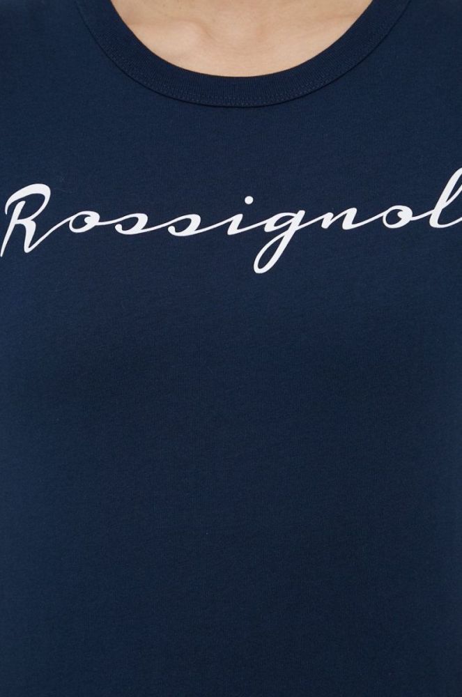 Бавовняна футболка Rossignol колір синій (1844747) фото 5