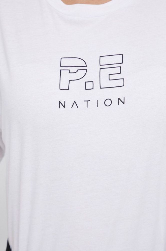 Бавовняна футболка P.E Nation колір білий фото 5