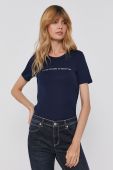Бавовняна футболка United Colors of Benetton колір синій (1671181)
