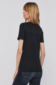 Бавовняна футболка United Colors of Benetton колір чорний (1671185)