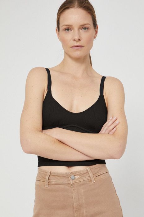 Топ Dr. Denim жіночий колір чорний (1898388)